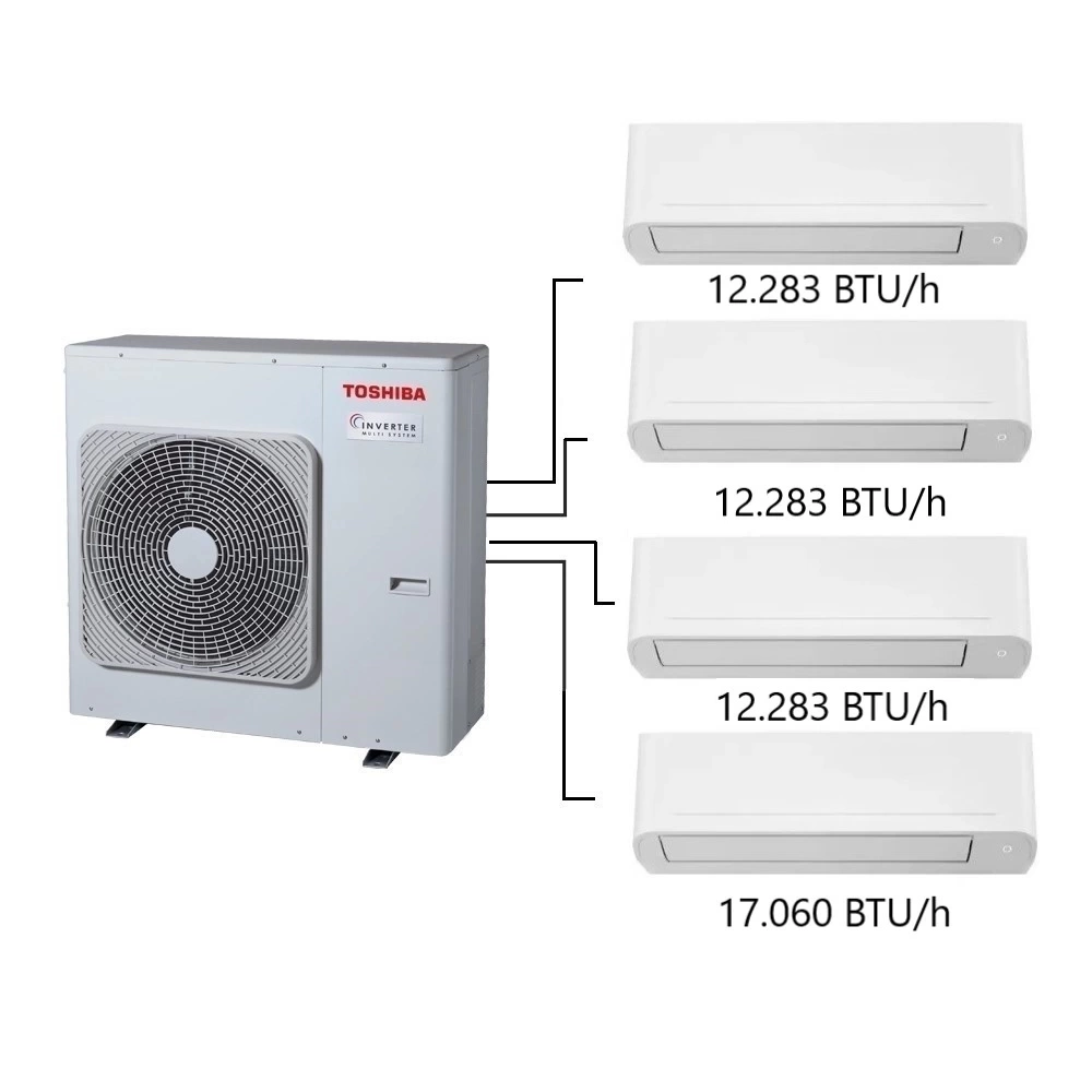 Toshiba 5M Multi Split Klima 12.000+12.000+12.000+ 17.000 BTU/h