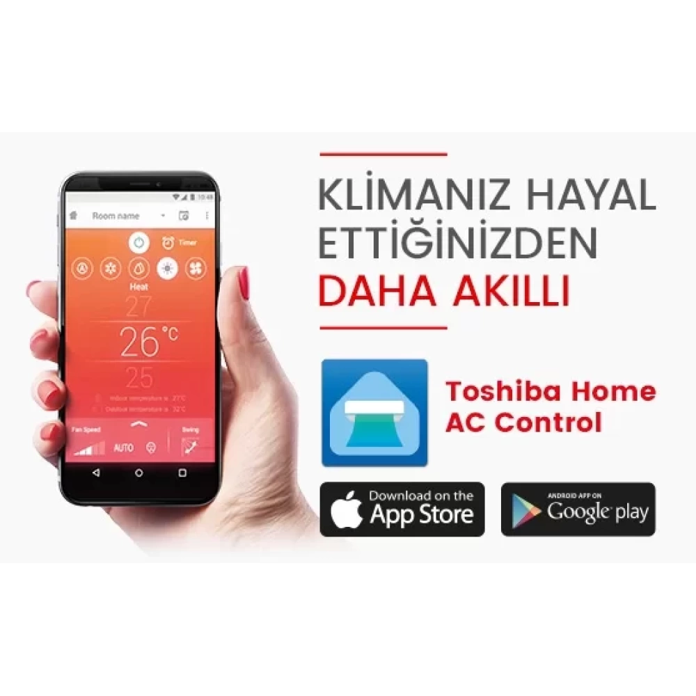 Toshiba Haori 16.000 BTU/h DC Inverter Duvar Tipi A++ Klima (Ekose)