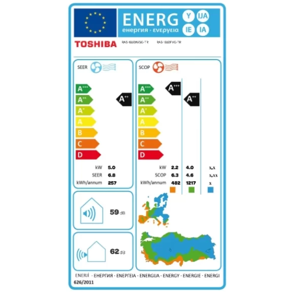 Toshiba Konsol RAS-10J2FVG-TR Tipi DC Inverter Split Klima A+++