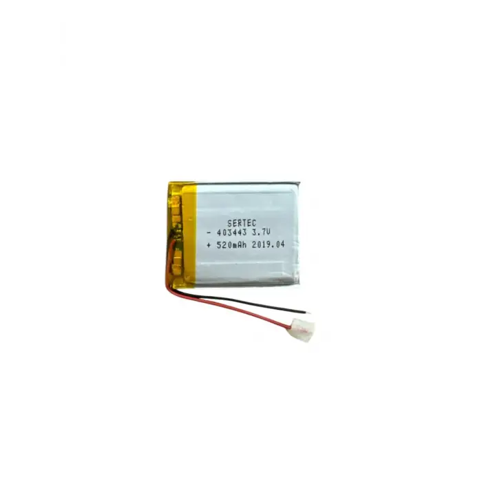403443 3.7V 520 MAh Li-Polymer Pil (Devreli/1.5A)