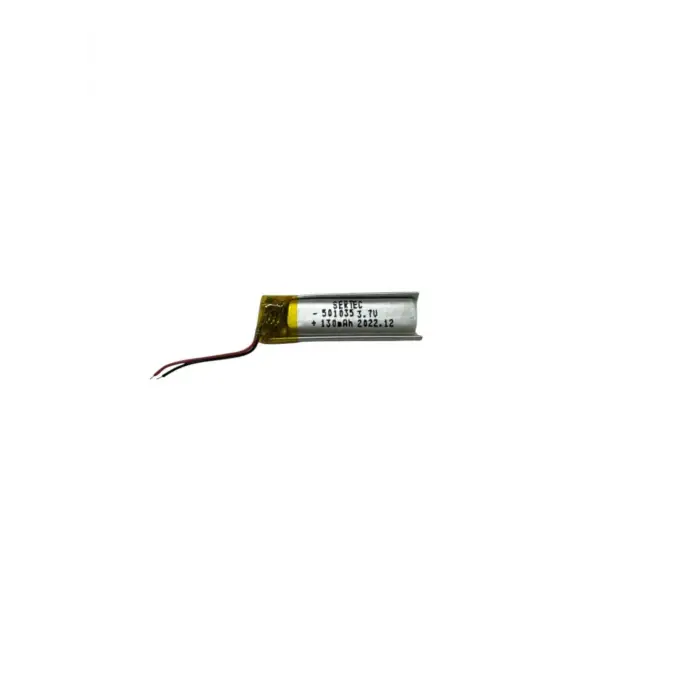 501035 3.7V 130mAh Li-Polymer Pil (Devreli/1.5A)