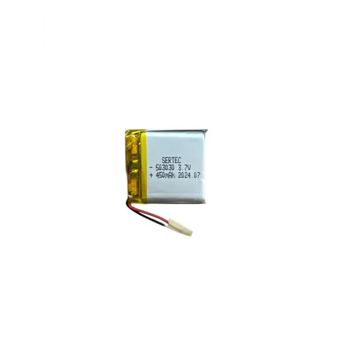 503030 3.7V 450mAh Li-Polymer Pil (Devreli/1.5A)