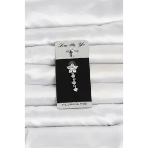 316L Cerrahi Çelik Sallantılı Çiçek Model Göbek Piercing TJ-PR1381