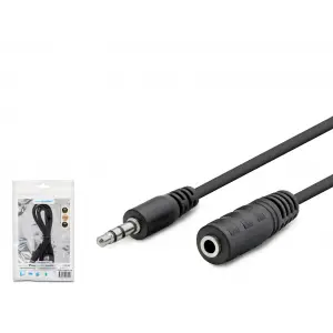 3.5 Mm Aux Uzatma Kablosu 1.2 M - Siyah HDX1004