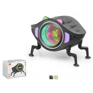 Bluetooth Masaüstü Hoparlör Robot Tasarimli Fm Rgb CC2A