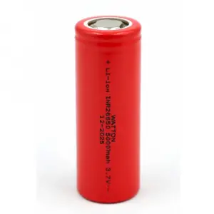 INR 26650 5000mAh 3.7V Li-ion Şarj Edilebilir Pil - Kırmızı