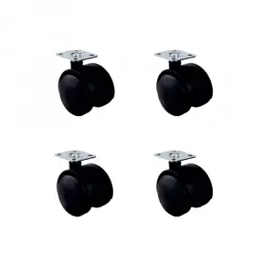 Küçük Plastik Tablalı Teker - 40 MM HKS101 - 4 Adet