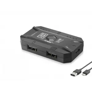M1 Pro Mobil Oyun Klavye Mouse Dönüştürücü Adaptör Bluetooth 5.0 Type-C Siyah