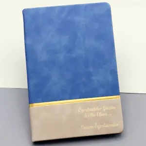 Öğretmene Özel Hediyelik Defter Mavi