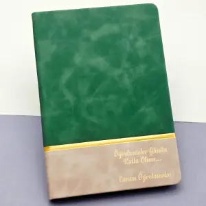 Öğretmenler Günü Hediyesi Yeşil Defter