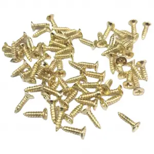 Sarı 1000 Adet Klips Vidası 2,2x7,5 mm YHB - Konik Başlı Kutu, Sandık, Ayak, Askı, Mini Vida