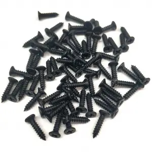 Siyah 1000 Adet Klips Vidası 2,2x9,5 mm YHB - Konik Başlı Kutu, Sandık, Ayak, Askı, Mini Vida