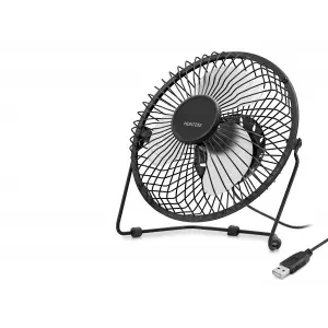 Usb Metal Vantilatör 18 Cm - Siyah + Beyaz HDX7252