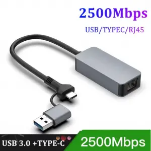 Usb/Type C 2.5G Ethernet Çevirici ZR1144