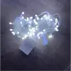 10 M 100 Led Damla Uçlu Beyaz Işık Şeffaf Kablo MZ-17-1