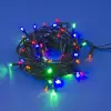 10 M 100 Led Pilli 2 Kademeli RGB Işık Siyah Kablo