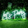 LetS Party Yazılı Neon Led