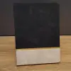 Siyah Çizgili Deri Defter