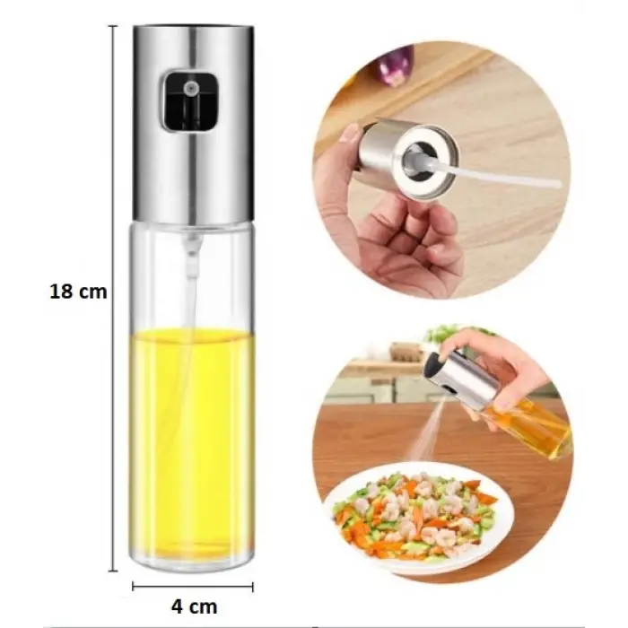Kullanıma Uygun 100 ml Çok Amaçlı Spreyli Cam Şişe
