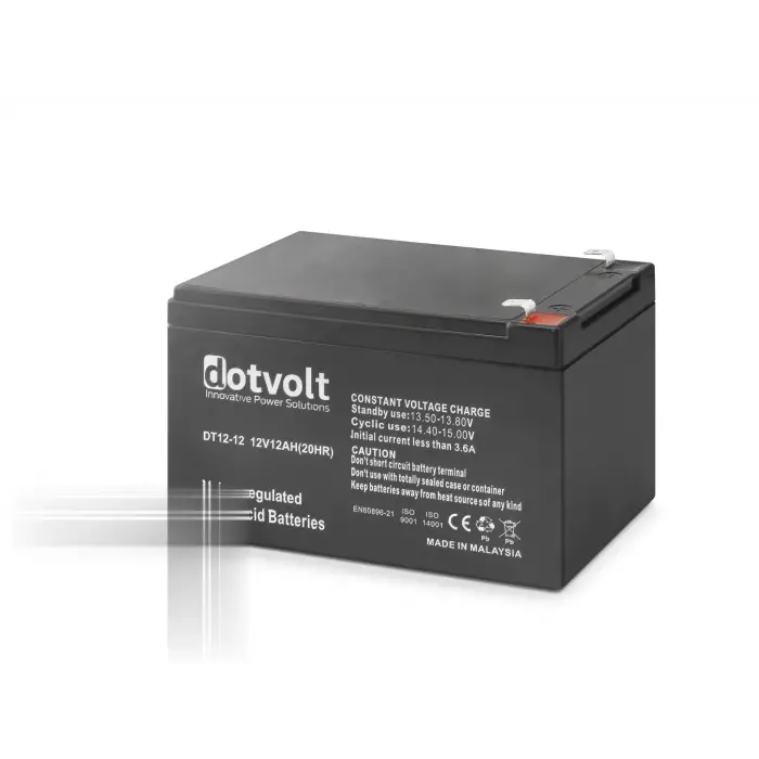 12V 12Ah Kuru Tip Akü DT12 12 Çeşidi