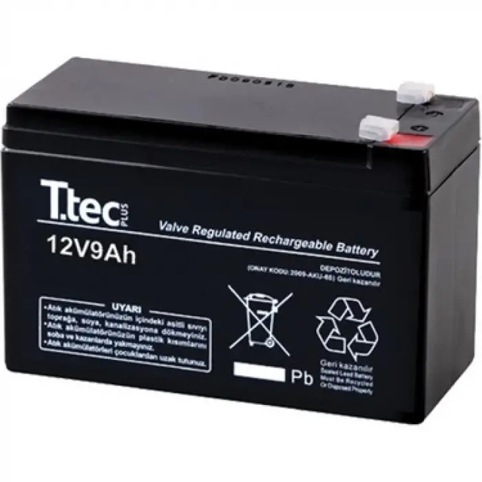 12V 9 AH Kuru Bakımsız Akü Çeşidi
