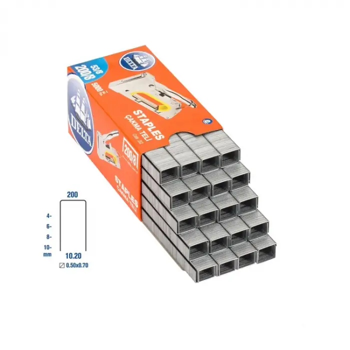 200 mm Paslanmaz Çelik 5000 Adet 200/6 Zımba Adet