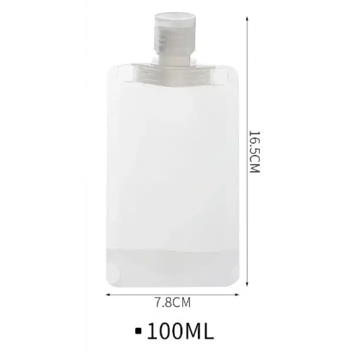 100ml Ölçülü 3 Adet Krem Şampuan Kabı Tekrar Kullanılabilir Set