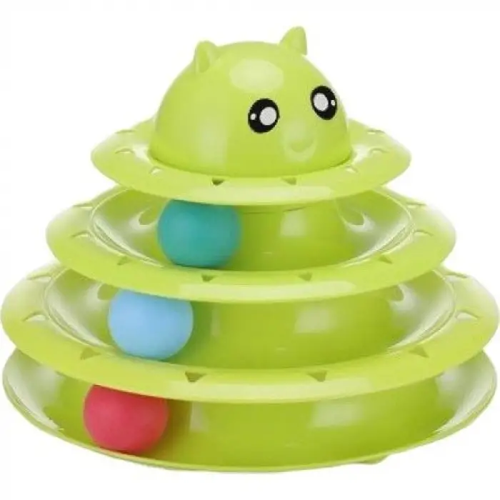 Kauçuk 3 Katlı Kedi Oyuncağı Turntable Cat Toy