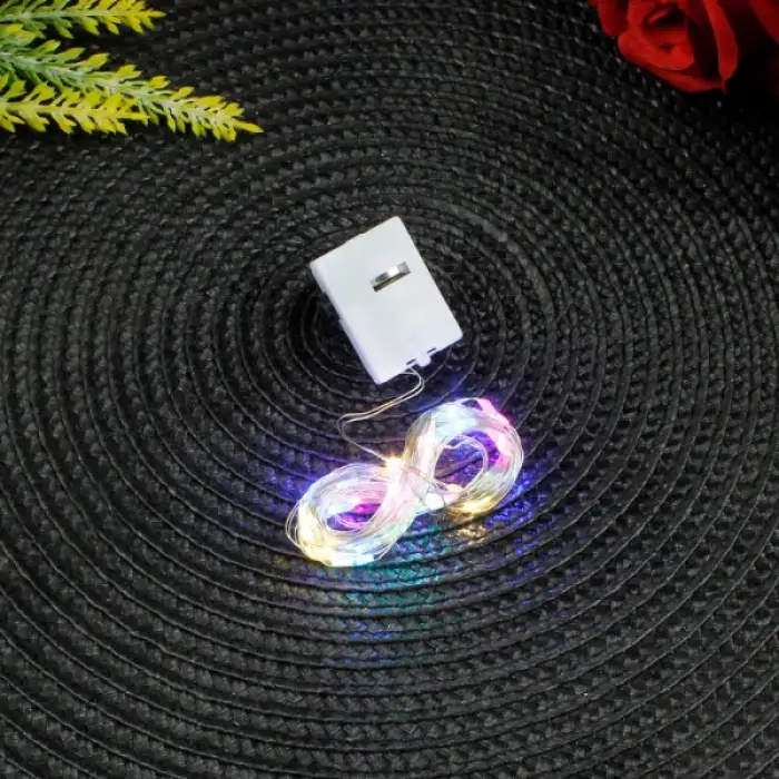 Kullanıma Uygun 3 Metre RGB Pilli Peri Led