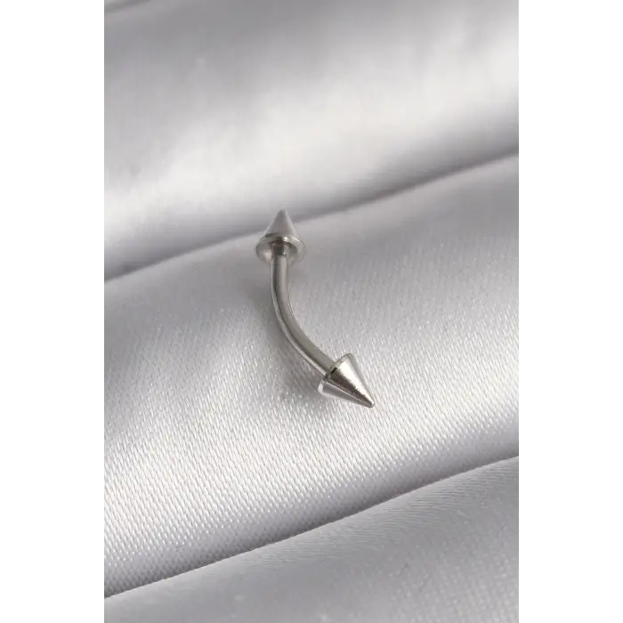 Piercing Çelik Gümüş Renk Çivi Model