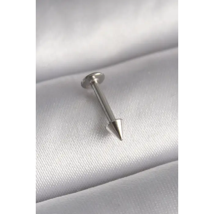Piercing Çelik Gümüş Renk Çivi Model