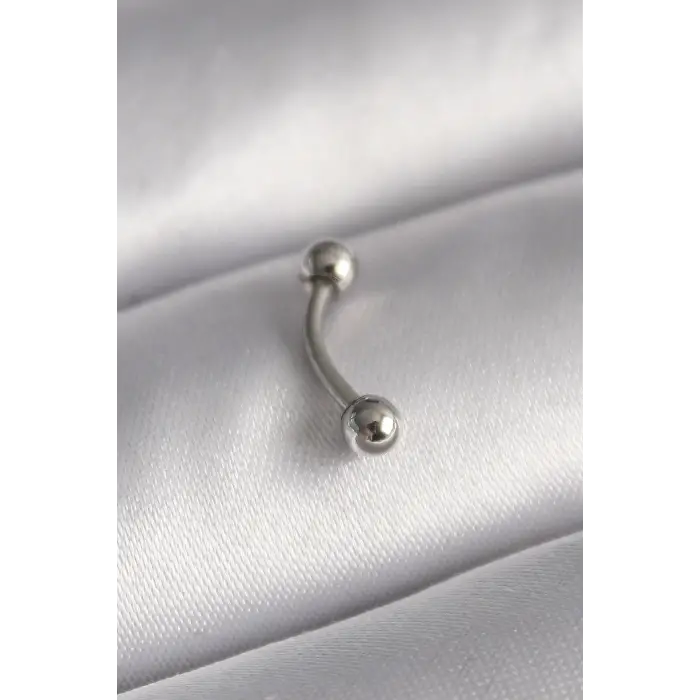 Piercing Çelik Gümüş Renk Topçuk Model