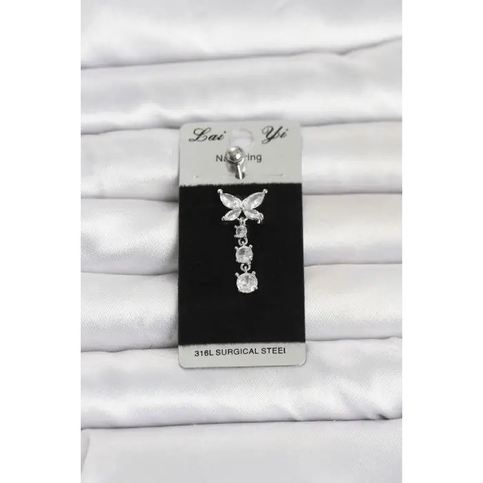 Piercing Cerrahi Çelik Sallantılı Model Göbek