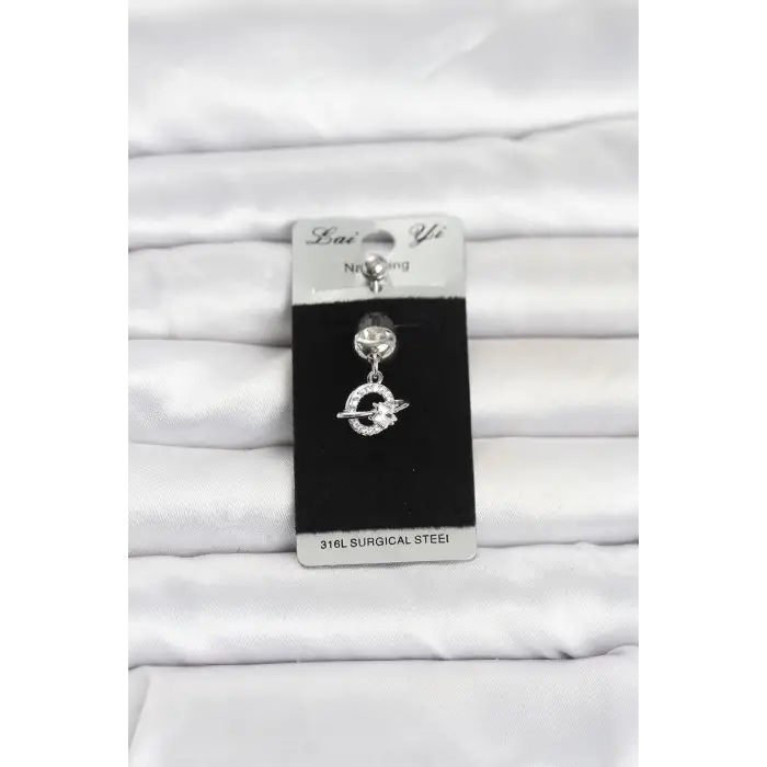Piercing Cerrahi Çelik Sallantılı Yıldız Model Göbek