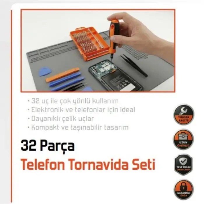 Kullanıma Uygun 32 Parça Mini Tornavida Seti