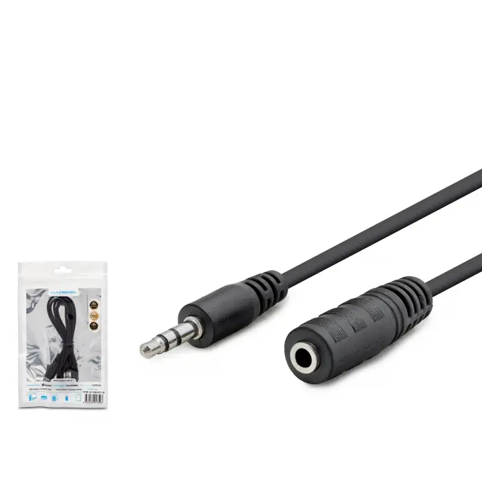 3.5 Mm Aux Uzatma Kablosu 1.2 M Siyah