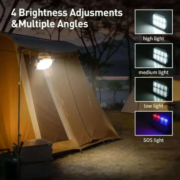 Pil 3600mAh 4 Seviyeli Şarjlı Standlı LED