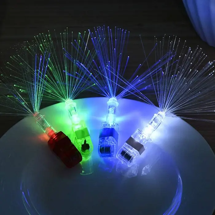 Mavi Kullanıma Uygun 4lü LED Işıklı Renkli Püskül