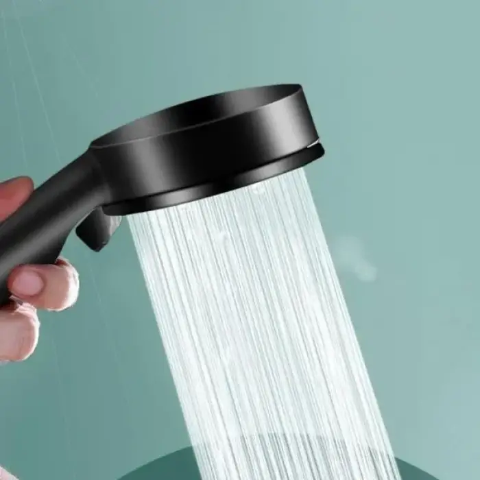 Siyah Kullanıma Uygun 5 Fonksiyonlu Duş Başlığı