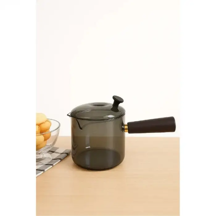Kullanıma Uygun 550 ml Akasya Cam Cezve