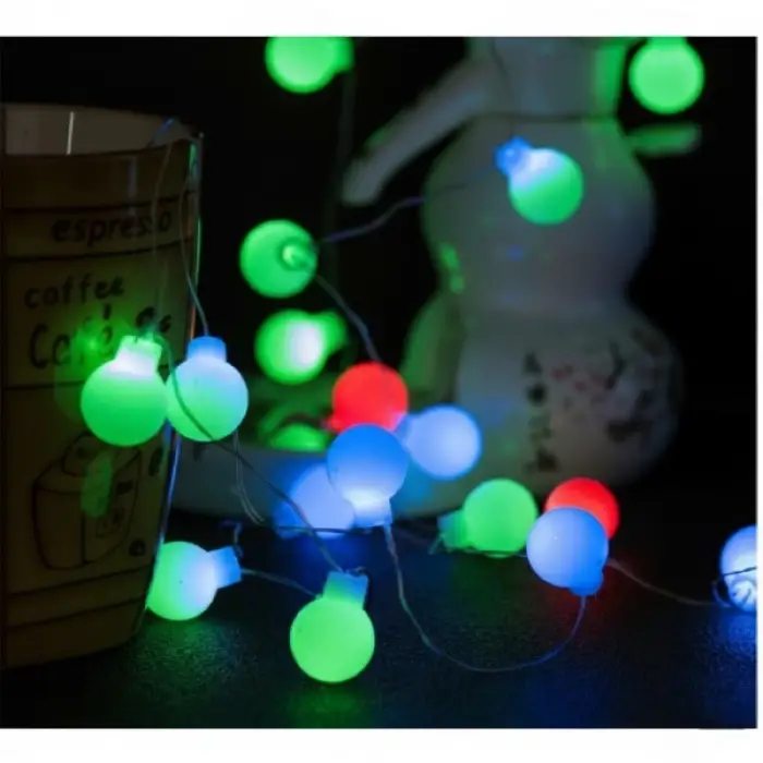 Kullanıma Uygun 5m 28 Led RGB Işık Şeffaf Kablo Fişli Eklemeli