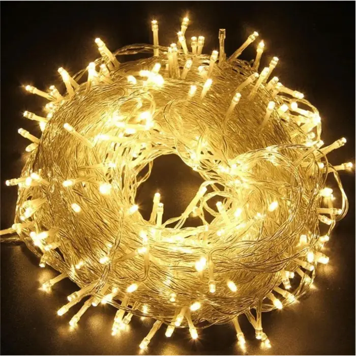 Kullanıma Uygun 5m 30 Led Gün ışığı 2 Kademeli Şeffaf Kablo