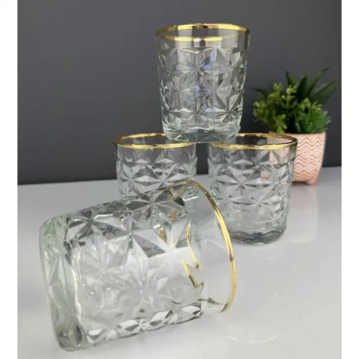 300 ml Ölçülü 6lı Kristal Meşrubat Bardağı