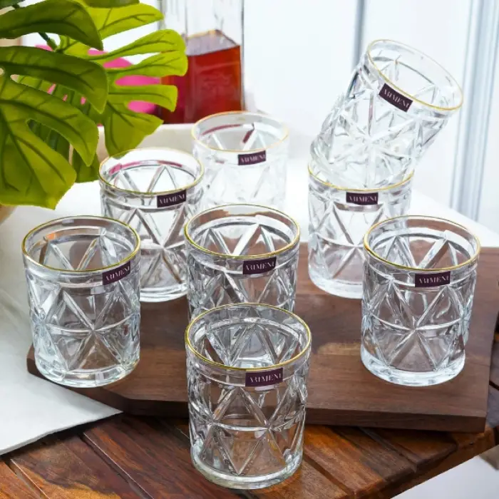 300 ml Ölçülü 6lı Kristal Meşrubat Bardağı