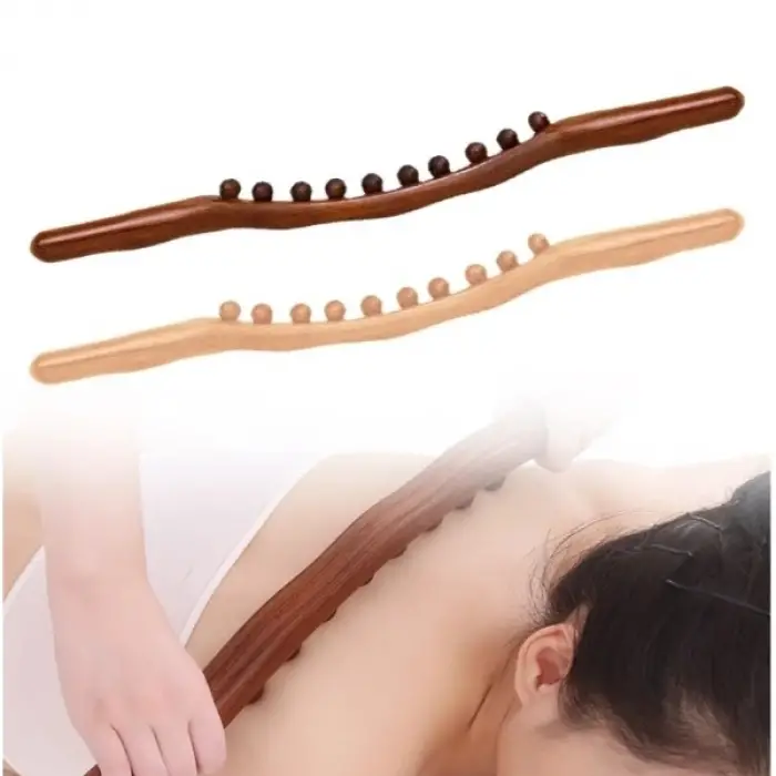 Kullanıma Uygun 60 cm Doğal Ahşap Masaj Sopası
