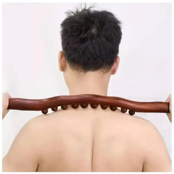 Kullanıma Uygun 60 cm Doğal Ahşap Masaj Sopası