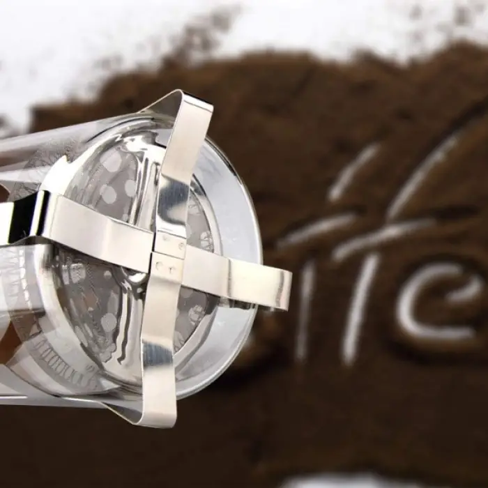 350 ml Ölçülü Ahşap Detaylı Cam French Press