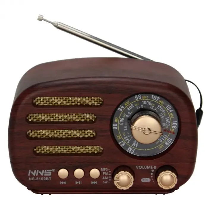 10x15 cm kablosuz Kullanıma Uygun Ahşap Retro Radyo