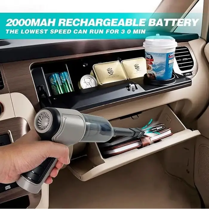 2000mAh kablosuz Kullanıma Uygun Air Blower Araba Süpürgesi