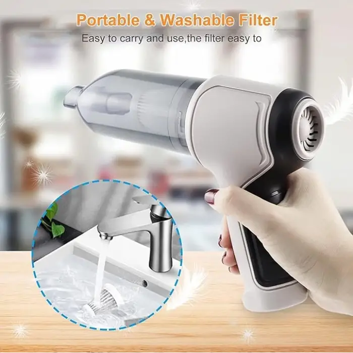 2000mAh kablosuz Kullanıma Uygun Air Blower Araba Süpürgesi